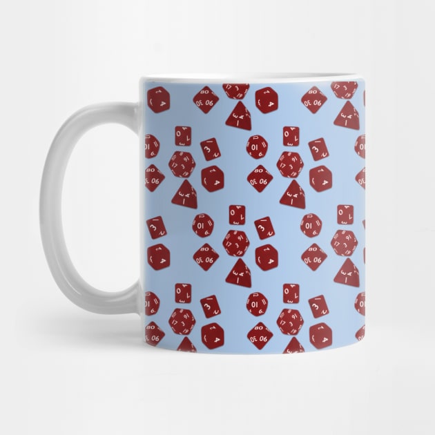 Dice Everywhere - Garnet Red by LozMac